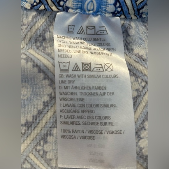 Beautiful Blue C. Wonder pull on pants w/ elastic waist size 20w 2 side pockets - Picture 4 of 5